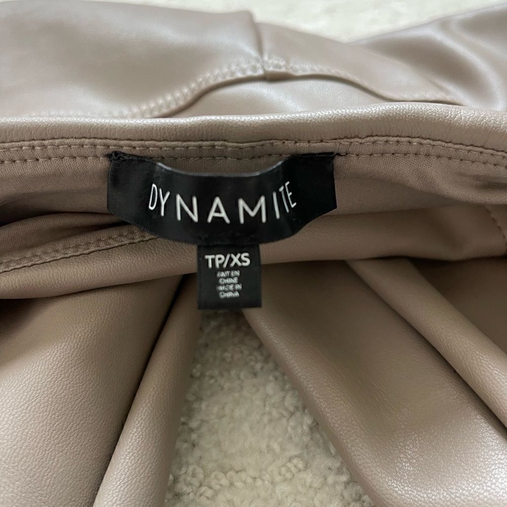 Dynamite faux leather leggings, small - Picture 4 of 7
